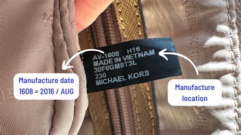 inside of a real michael kors bag|michael kors serial number checker.